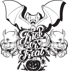 Halloween Quote Background Vector Image
