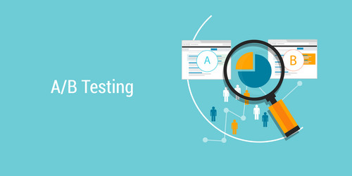 A/B Testing Optimization vector image