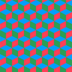 isometric cube abstract background vector image