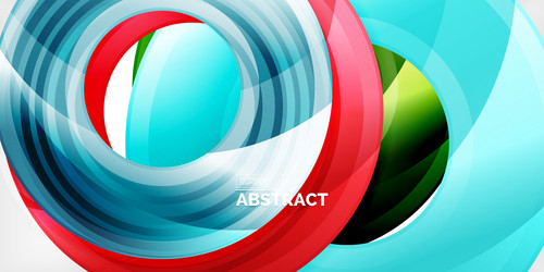 dynamic abstract design features layered circular vector image