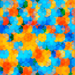 Colorful hexagonal grid background abstract vector