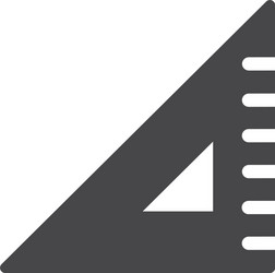 triangle ruler icon simple sign for web site vector image
