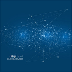 Molecular Network Abstract Background vector image