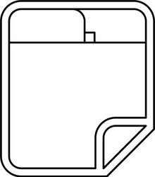 browser web interface vector image