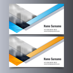 Business card template creative corporate vector