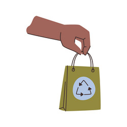 using band made from recycled materials vector image