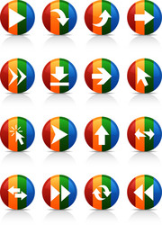 Arrows buttons vector