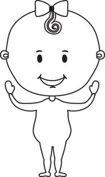 cute baby icon image vector