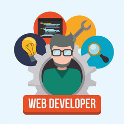 web developer design vector image