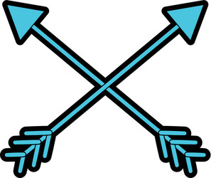 arrows in cross with pointer design vector image
