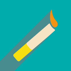 flat with shadow icon and mobile application vector image