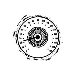 auto speedometer dashboard digits scale speed vector image