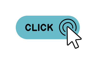 Click Button with Cursor Pointer vector image