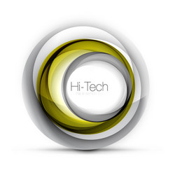 digital techno sphere web banner button or icon vector image