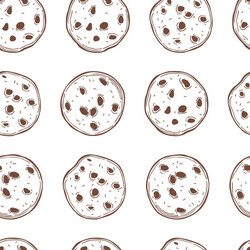 Cookies set pattern Royalty Free Vector Image - VectorStock