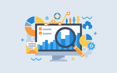 Data Analysis Toolkit vector image