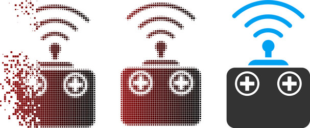 decomposed pixel halftone radio control device vector image