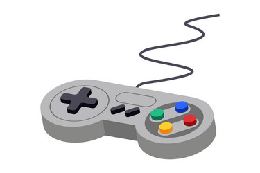 joystick control video game controller play vector image