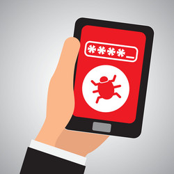 security system design warning and technology vector image