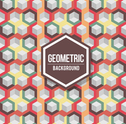 abstract geometric background for design retro vector