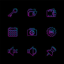 document sound multimedia user interface vector image