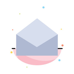 email mail message open abstract flat color icon vector image