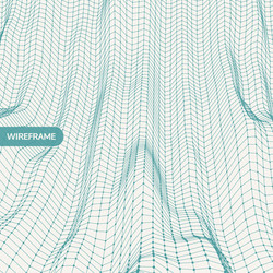 network abstract background 3d technology vector image