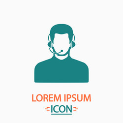 operator computer symbol vector image