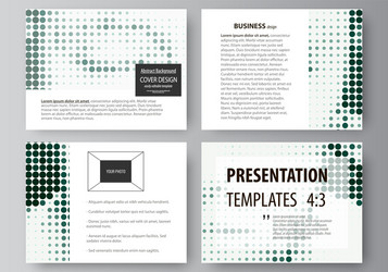 set of business templates for presentation slides vector