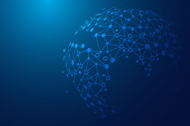 connection world concept transition data vector image