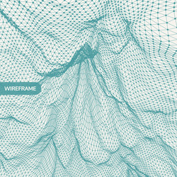 lattice structure science technology 3d grid vector image