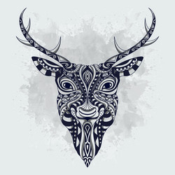 stylized lion entangle Vector Image