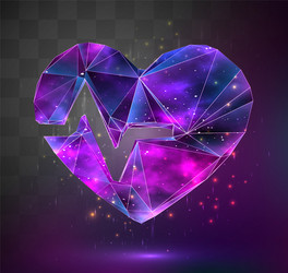 3d object on square mosaic background space vector image