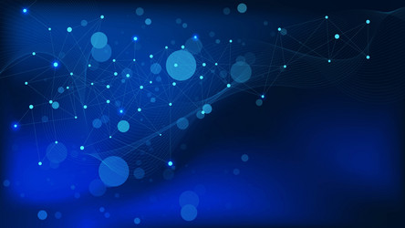 abstract connecting dots and lines with wave vector image