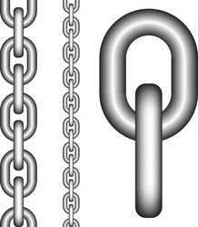 Chrome Chain Loop vector image