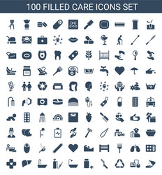 Care icons Royalty Free Vector Image - VectorStock