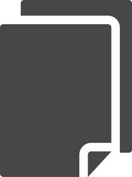 paper icon simple sign for web site and mobile app vector image
