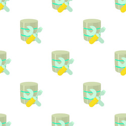 repairing database pattern seamless vector image