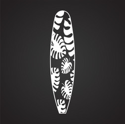 surfboard icons on background for graphic and web vector image