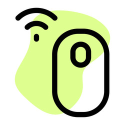 portable wireless mouse easy to use vector image