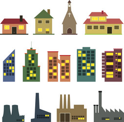 Buildings Royalty Free Vector Image - VectorStock