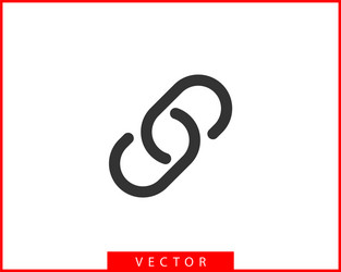 Chain link icon chainlet element flat design vector