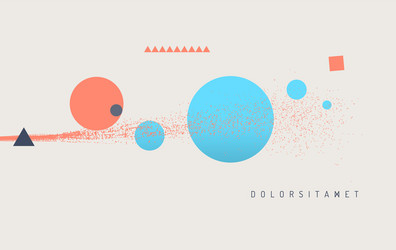abstract art in japanese style array with dynamic vector image