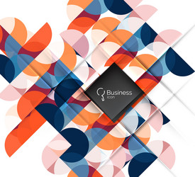 circle and triangle abstract background vector image