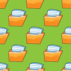 folder with documents seamless pattern vector image