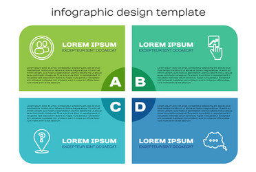 Set line question mark project team base speech vector