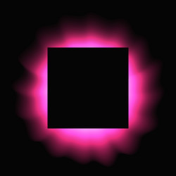 square illuminate light frame with color gradient vector image
