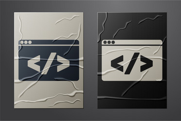 white web design and front end development icon vector image