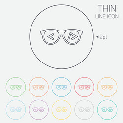 coder sign icon programmer symbol vector image
