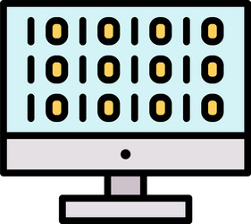 code hacking icon vector image